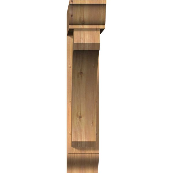 Legacy Traditional Smooth Bracket W/ Offset Brace, Western Red Cedar, 7 1/2W X 38D X 38H